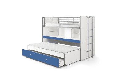 Hochbett Kalinda 222x102x161 Holzwerkstoff+Metall...