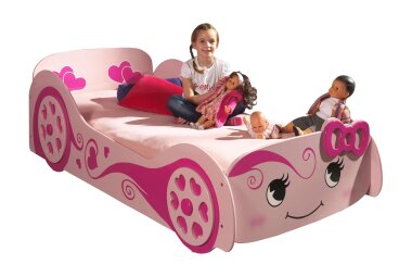 Autobett Kalotina 213x101x68 Kinderbett Spielbett MDF Rosa