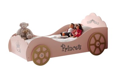 Kutschenbett Karyna 210x107x90 Kinderbett Spielbett MDF Pink