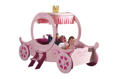 Kutschenbett Kasey 240x168x168 Kinderbett Spielbett MDF Rosa