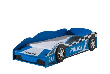 Autobett Kalonice 173x75x41 Kinderbett Spielbett MDF Blau