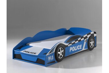 Autobett Kalonice 173x75x41 Kinderbett Spielbett MDF Blau