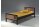 Einzelbett Kameko 209x97x75 MDF+Massivholz Schwarz/Cognac