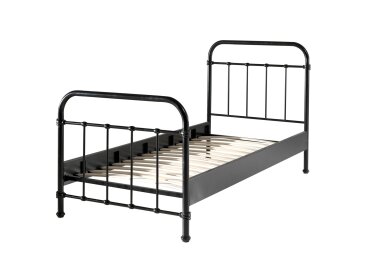 Metallbett Karlyn 210x98x111 Einzelbett Metall Schwarz