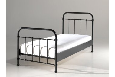 Metallbett Karlyn 210x98x111 Einzelbett Metall Schwarz
