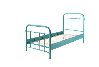 Metallbett Karlyn 210x98x111 Einzelbett Metall T&uuml;rkis