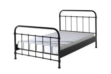 Metallbett Karlyn 210x129x111 Einzelbett Metall Schwarz