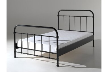 Metallbett Karlyn 210x129x111 Einzelbett Metall Schwarz
