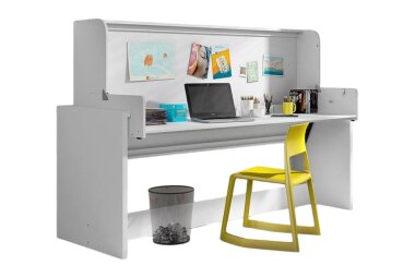 Funktionsbett Kassandra 217x110x148 Holzwerkstoff Wei&szlig;