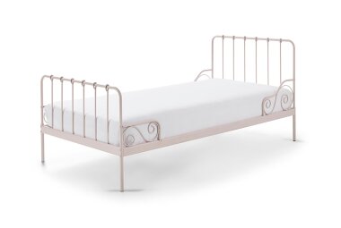 Metallbett Kamenka 205x95x90 Einzelbett Metall rosa