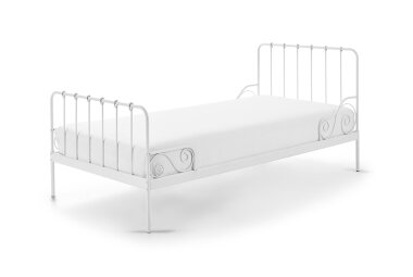 Metallbett Kamenka 205x95x90 Einzelbett Metall Wei&szlig;