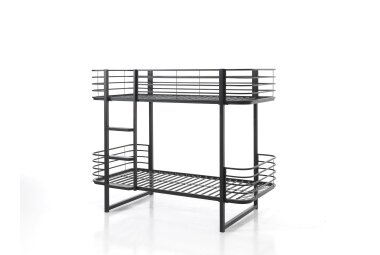 Etagenbett Karolin 205x99x166 Hochbett Metall Schwarz