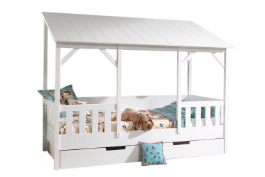 Hausbett Katee 214x105x174 Kinderbett MDF+Massivholz...