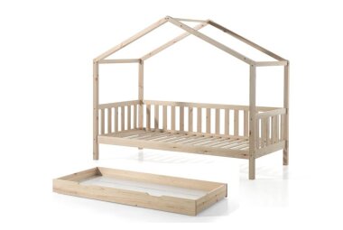 Hausbett Kapua 210x97x170 Kinderbett Spielbett Massivholz...