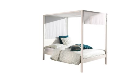 Himmelbett Katey 208x148x191 Einzelbett Massivholz...