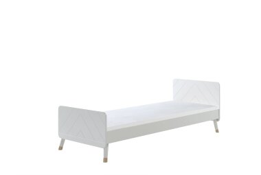 Einzelbett Kamillah 204x95x74 Kinderbett MDF Satin...