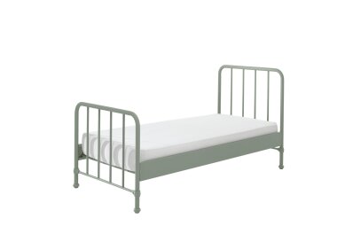 Metallbett Kay 97x206x110 Einzelbett Metall Gr&uuml;n matt