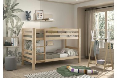 Etagenbett Karolina 210x105x140 Hochbett Massivholz natur