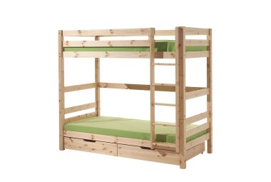 Etagenbett Karolina 210x105x182 Hochbett Massivholz natur