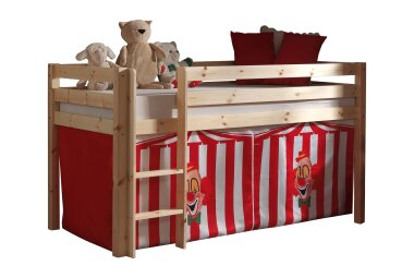 Kinderbett Karolina 210x114x106 Massivholz Natur...