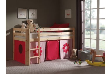 Kinderbett Karolina 210x114x106 Massivholz Natur...