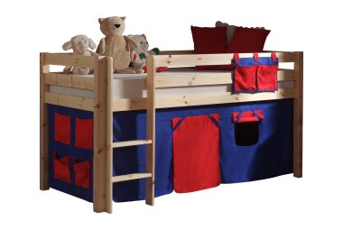 Kinderbett Karolina 210x114x106 Massivholz Natur...
