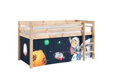 Kinderbett Karolina 210x114x106 Massivholz Natur...