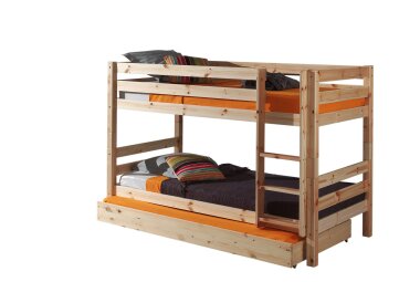 Etagenbett Karolina 210x105x140 Hochbett Massivholz natur