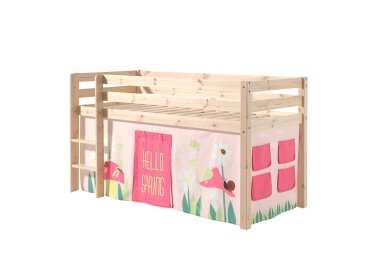 Kinderbett Karolina 210x114x106 Massivholz Natur...
