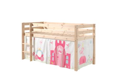 Kinderbett Karolina 210x114x106 Massivholz Natur...