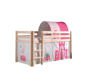 Kinderbett Karolina 210x114x106 Massivholz Natur...