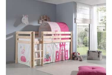 Kinderbett Karolina 210x114x106 Massivholz Natur...