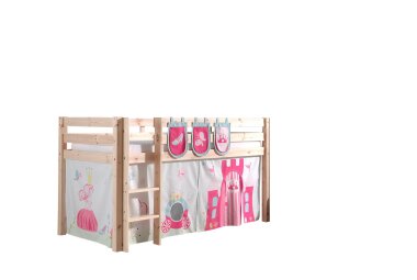 Kinderbett Karolina 210x114x106 Massivholz Natur...