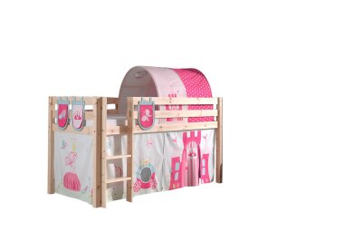 Kinderbett Karolina 210x114x106 Massivholz Natur...