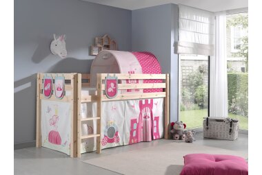 Kinderbett Karolina 210x114x106 Massivholz Natur...