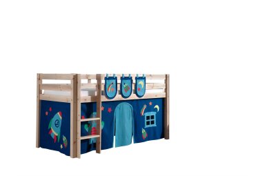 Kinderbett Karolina 210x114x106 Massivholz Natur...