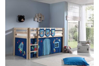 Kinderbett Karolina 210x114x106 Massivholz Natur...