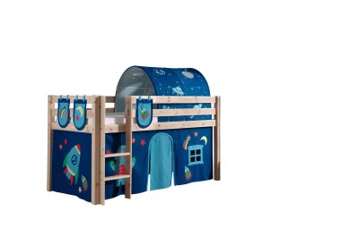 Kinderbett Karolina 210x114x106 Massivholz Natur...