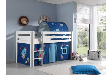 Kinderbett Karolina 210x114x106 Massivholz Wei&szlig;...