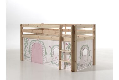 Kinderbett Karolina 210x114x106 Massivholz Natur...