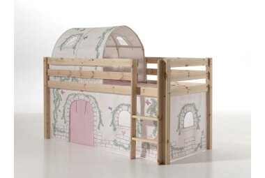 Kinderbett Karolina 210x114x106 Massivholz Natur...