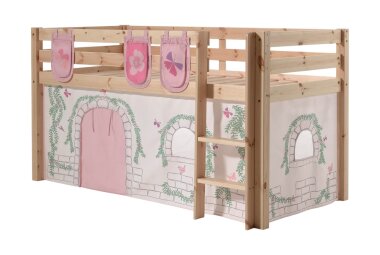 Kinderbett Karolina 210x114x106 Massivholz Natur...
