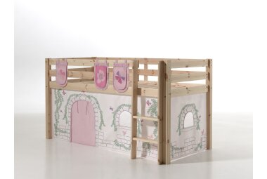 Kinderbett Karolina 210x114x106 Massivholz Natur...