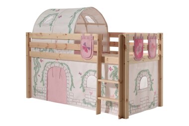 Kinderbett Karolina 210x114x106 Massivholz Natur...