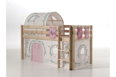 Kinderbett Karolina 210x114x106 Massivholz Natur...