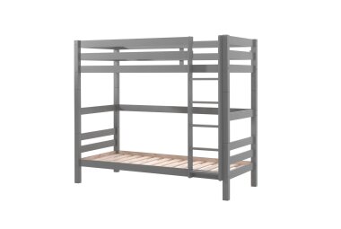 Etagenbett Karolina 210x105x182 Hochbett Massivholz grau