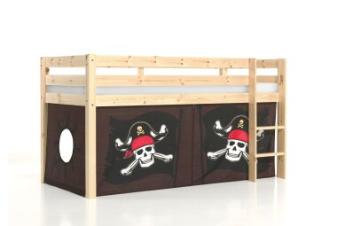 Kinderbett Karolina 210x114x106 Massivholz Natur...