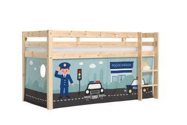 Kinderbett Karolina 210x114x106 Massivholz Natur...