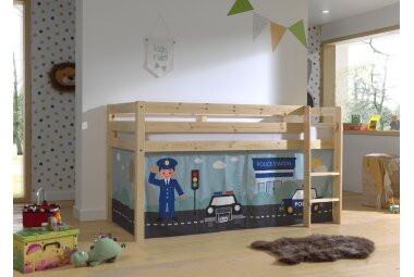 Kinderbett Karolina 210x114x106 Massivholz Natur...
