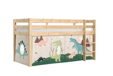 Kinderbett Karolina 210x114x106 Massivholz Natur...